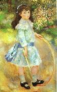 Pierre Renoir Girl with a Hoop oil painting artist